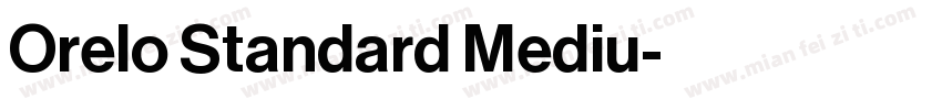Orelo Standard Mediu字体转换